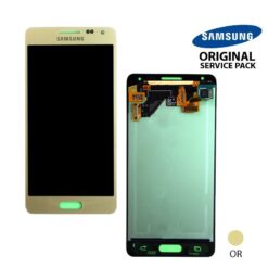 Vitre tactile et ecran LCD Samsung Alpha G850F Or (officiel)