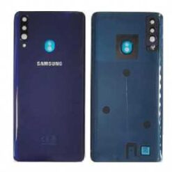 Vitre arrière + lentille caméra bleue Samsung Galaxy A20s A207F (officiel)