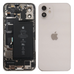 Châssis avec nappes pour iPhone 12 - Grade A (avec Logo) Blanc