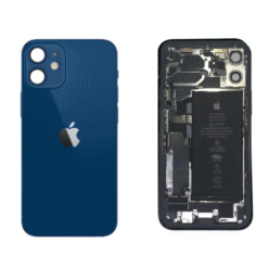 Châssis avec nappes pour iPhone 12 Mini - Grade A (avec Logo) Bleu