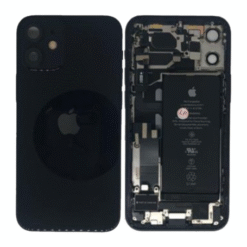Châssis complet reconditionné pour iPhone 12 Mini - Grade A (avec Logo)  Noir