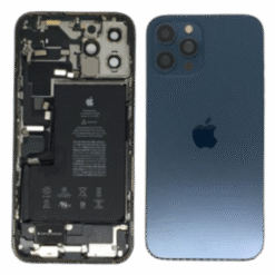 Châssis avec nappes pour iPhone 12 Pro Max - Grade A (avec Logo) Bleu Pacifique