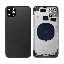 Châssis NEUTRE arrière iPhone 11 pro max noir- sans nappes