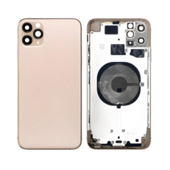 Châssis NEUTRE arrière iPhone 11 pro or- avec nappes