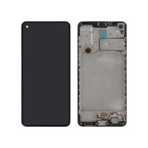 Ecran LCD + Vitre Tactile + Châssis Samsung Galaxy A21S A217F Noir (officiel)