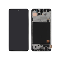 Ecran LCD + Vitre Tactile + Châssis Noir Samsung Galaxy A51 4G A515F (Officiel)