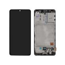 Ecran LCD + Vitre Tactile + Châssis Noir Samsung Galaxy A41 A415F (Officiel)
