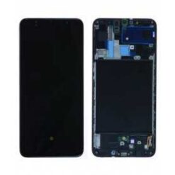 Ecran LCD + Vitre Tactile + Châssis Noir Samsung Galaxy A70 A705F (Officiel)