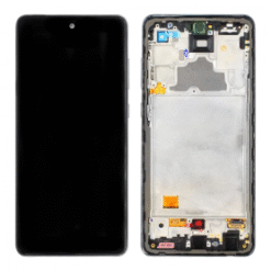 Ecran LCD + Vitre Tactile + Châssis Noir Samsung Galaxy A72 4G A725F A725M (Officiel) Sans Batterie
