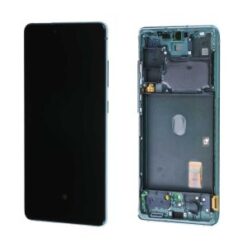 Ecran OLED + Vitre Tactile (avec châssis) Vert Samsung Galaxy S20 FE 5G (G781B/G781U) (Compatible)