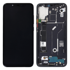 Ecran LCD + vitre tactile + châssis Bleu Xiaomi Mi 8 (officiel)