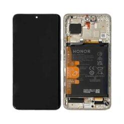 Ecran LCD + vitre tactile (avec châssis) + batterie Honor 90 Argent (Officiel)