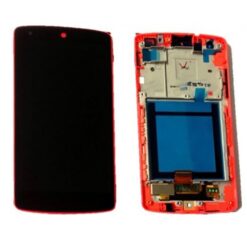 Ecran LCD + vitre tactile + châssis LG Nexus 5 D820, D821 Rouge (Officiel)