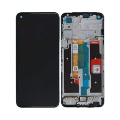 Ecran Lcd + Vitre tactile avec châssis noir Realme 8i (Officiel)