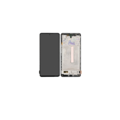 Ecran LCD + vitre tactile + châssis Noir Samsung Galaxy M53 5G (Officiel)