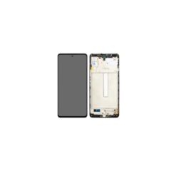 Ecran LCD + Vitre Tactile (avec châssis) Noir Samsung Galaxy M52 (Compatible)