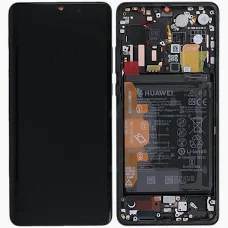 Ecran LCD + Vitre tactile (avec châssis) + Batterie Huawei P30 Pro Noir (Officiel)