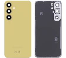 Vitre arrière + lentilles caméra Jaune Samsung Galaxy S24 FE (S721B) (Officiel)