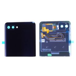 Vitre arrière + vitre caméra Noire (Partie Supérieure)  Samsung Galaxy Z Flip F700  (officiel)