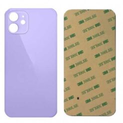 Plaque arrière en verre NEUTRE iPhone 12 Violette (pour machine laser)