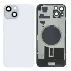 Vitre arrière avec MagSafe (sans adhésif) pour iPhone 15 Plus - Grade A (avec Logo) Bleu