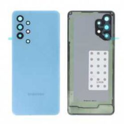 Vitre arrière + vitre caméra bleue Samsung Galaxy A32 5G (Officiel)
