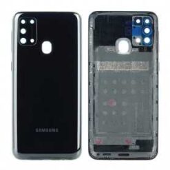 vitre arriere + vitre camera noir Samsung Galaxy M31 M315F (officiel)