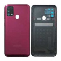 vitre arriere + vitre camera rouge Samsung Galaxy M31 M315F (officiel)