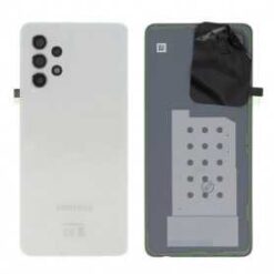 Vitre arrière + vitre caméra Blanche Samsung Galaxy A52 4G/5G (Officiel)