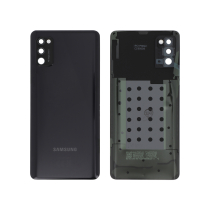 Vitre arrière + vitre caméra Samsung Galaxy A41 (Officiel) - Noire