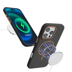 Alternative view of Coque MagSafe Bleu/Orange iPhone 16