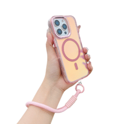 Coque Holographique Rose + Dragone iPhone 16