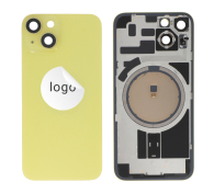 Vitre face arrière avec adhésif iPhone 14 qualité origine JAUNE