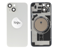 Vitre face arrière avec adhésif iPhone 14 qualité origine BLANC