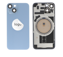 Vitre face arrière avec adhésif iPhone 14 qualité origine BLEU