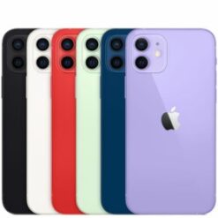Vitre face arrière avec adhésif iPhone 12 qualité origine rouge