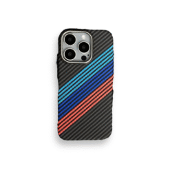 Coque Simili Carbone Magsafe Black 3 Bandes iPhone 17 Air