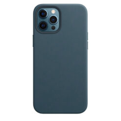 Coque Simili Cuir Magsafe Bleu iPhone 17