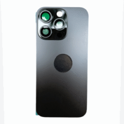 Face Arrière avec cadre de caméra + plaque de fer + NFC Magnet + logo iPhone 16 Pro Noir