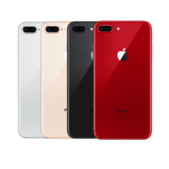 Vitre face arrière avec adhésif iPhone 8 Plus qualité origine Noir