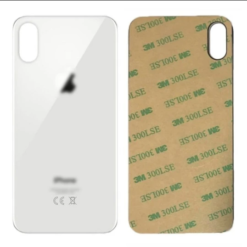 Vitre face arrière avec adhésif iPhone XS Max qualité origine Blanc