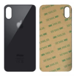 Vitre face arrière avec adhésif iPhone XS Max qualité origine Noir