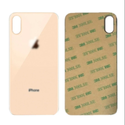 Vitre face arrière avec adhésif iPhone XS Max qualité origine Or