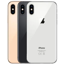 Vitre face arrière avec adhésif iPhone XS qualité origine Noir