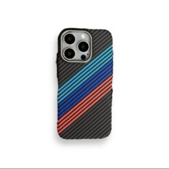 Coque Simili Carbone Magsafe 3 bandes iPhone 14 Pro Max
