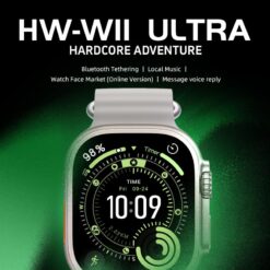 Alternative view of SmartWatch W11 Ultra + 3 bracelets blanc