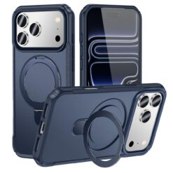 Coque Magsafe avec support Iphone 16e/17e Bleu