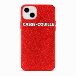 Coque GLITZERA Paillettes CASSE-COUILLE RED iPhone 16E / 17E