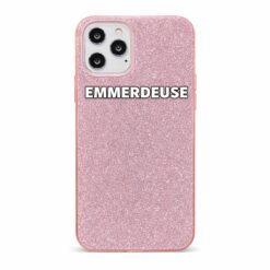 Coque GLITZERA Paillettes EMMERDEUSE PINK iPhone 16E / 17E