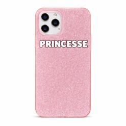 Coque GLITZERA Paillettes PRINCESSE PINK iPhone 16E / 17E